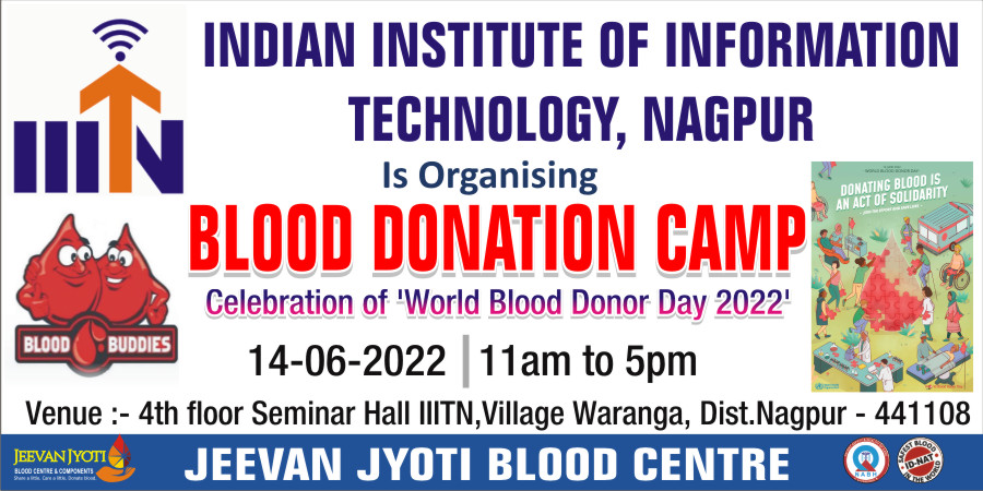 IIITN is celebrating World Blood Donor Day on 14th June 2022